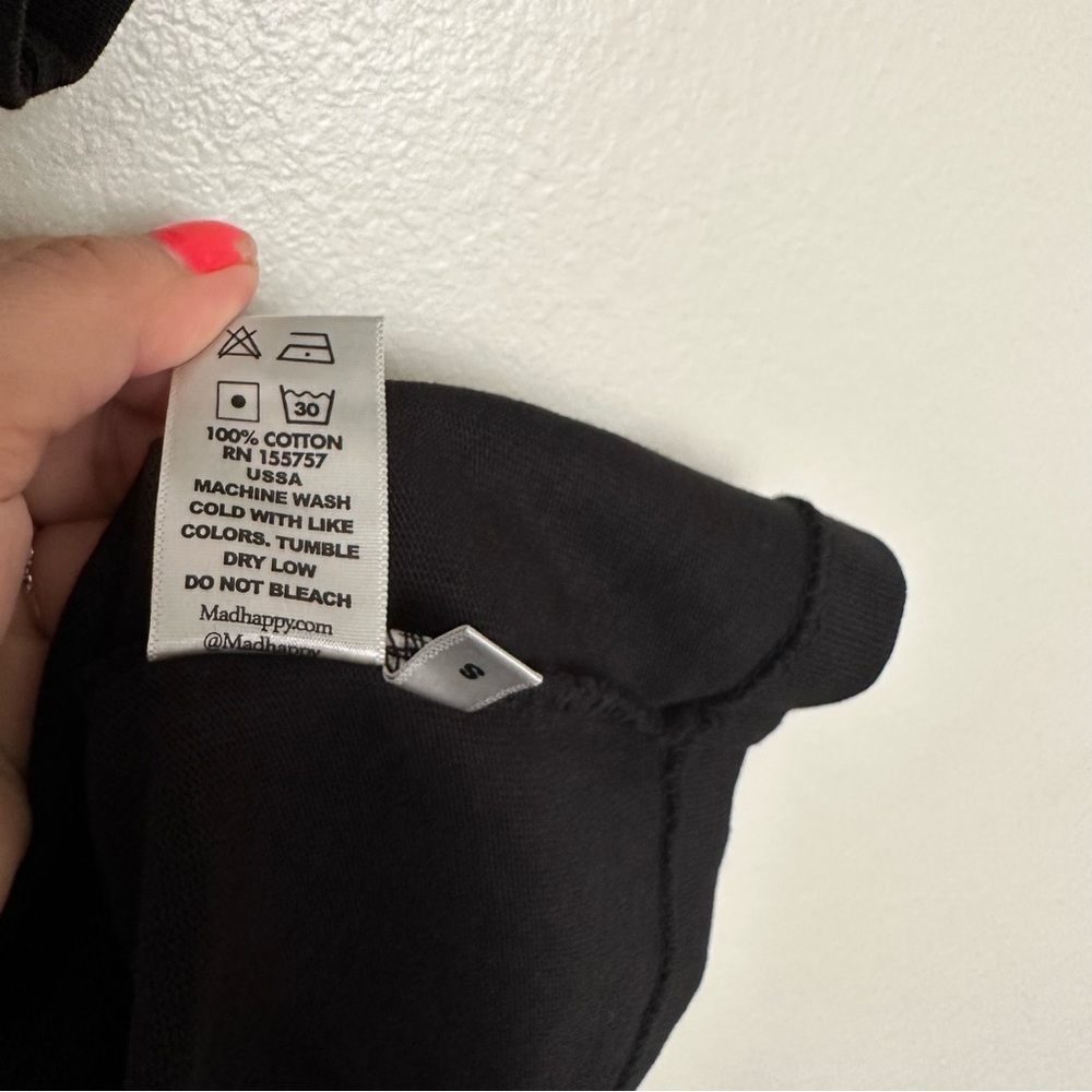 Madhappy women Black T-shirt size small - Picture 4 of 5